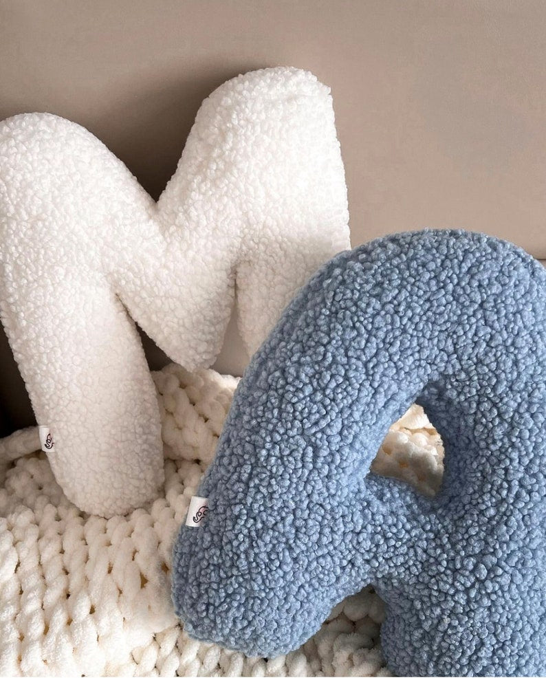 Letter Pillow, Fabric Letter, House warming gaft, Personality Pillow, Velvet Letter, Alphabet Pillow, Scandi Nursery Decor